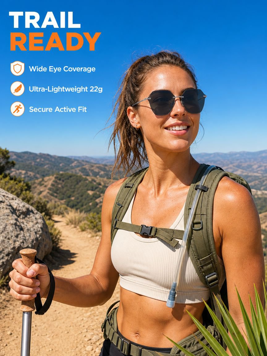 【Photochromic】 Frameless Sunglasses - Incorrect Specification