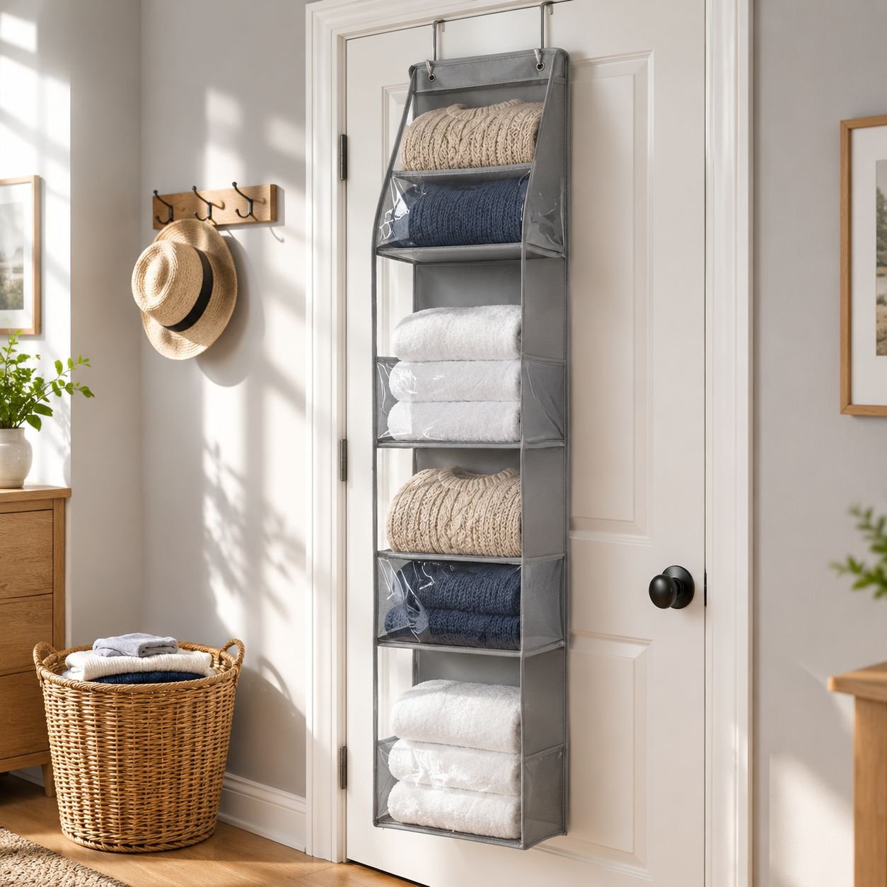 Wall-mounted Multifunctional Storage Bag for Clothes and Toys