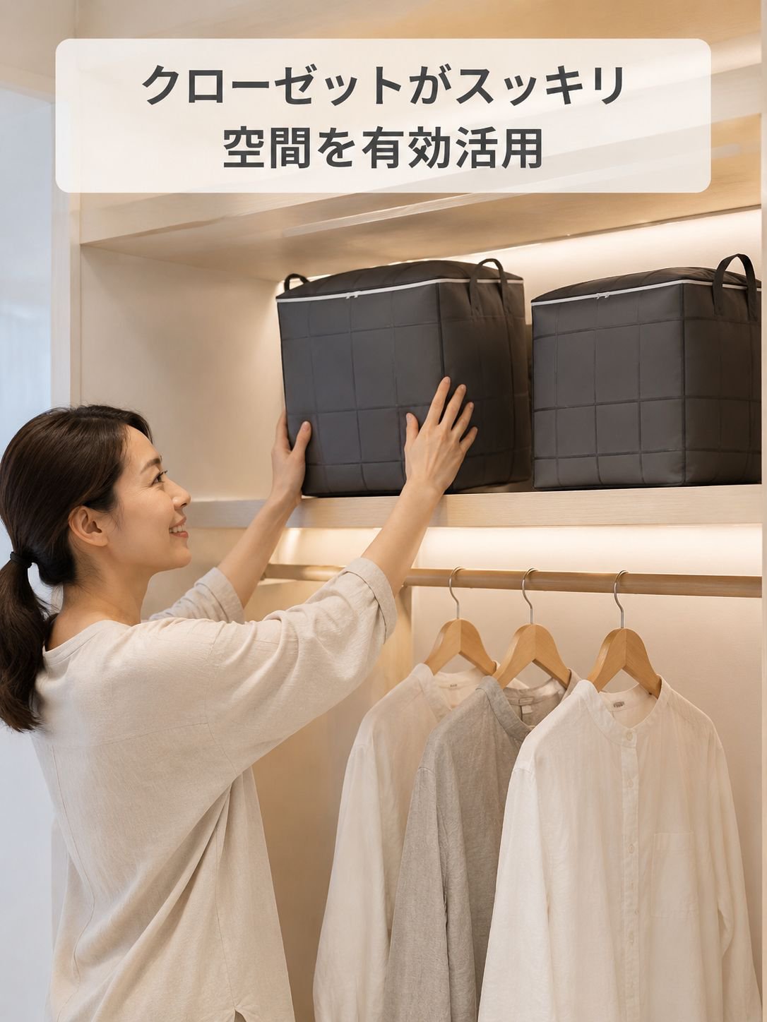 衣類収納オーガナイザーバッグ
