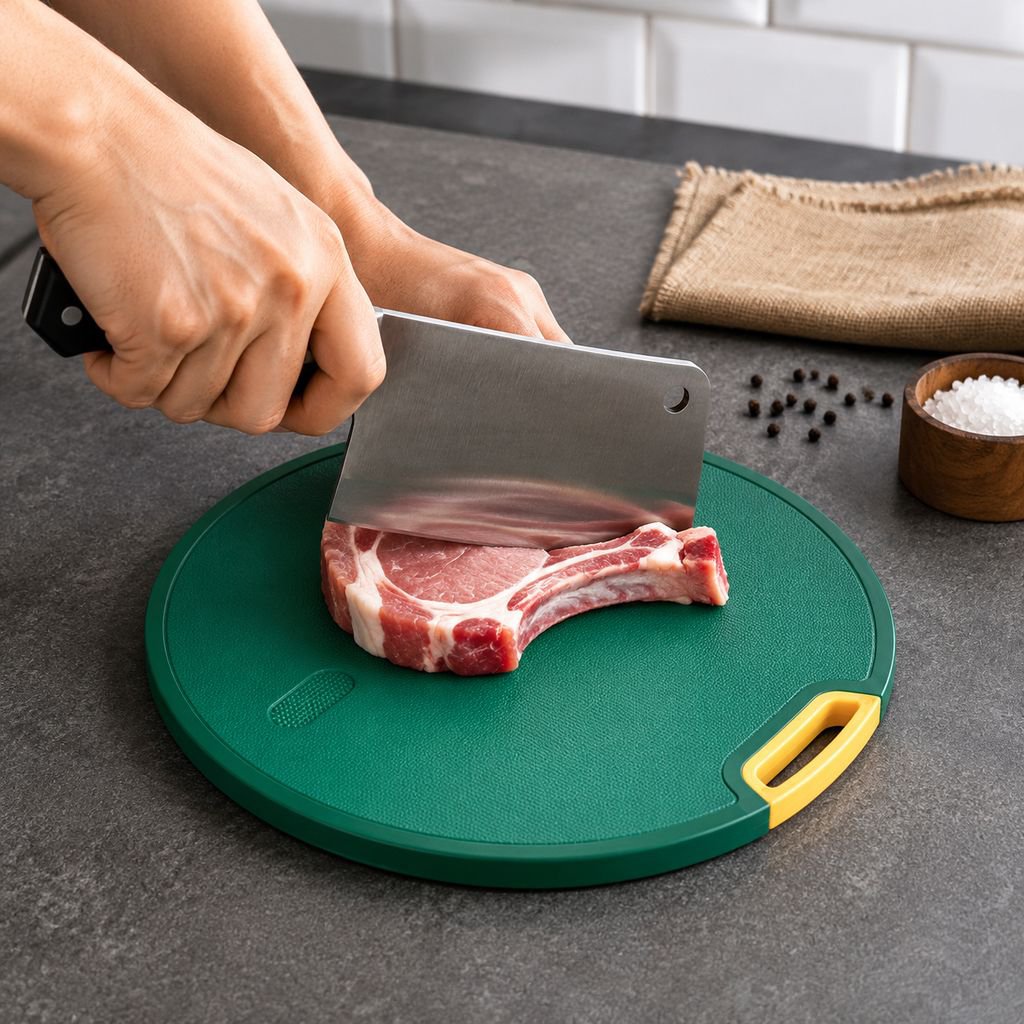 Close-up of anti-mold cutting board surface texture