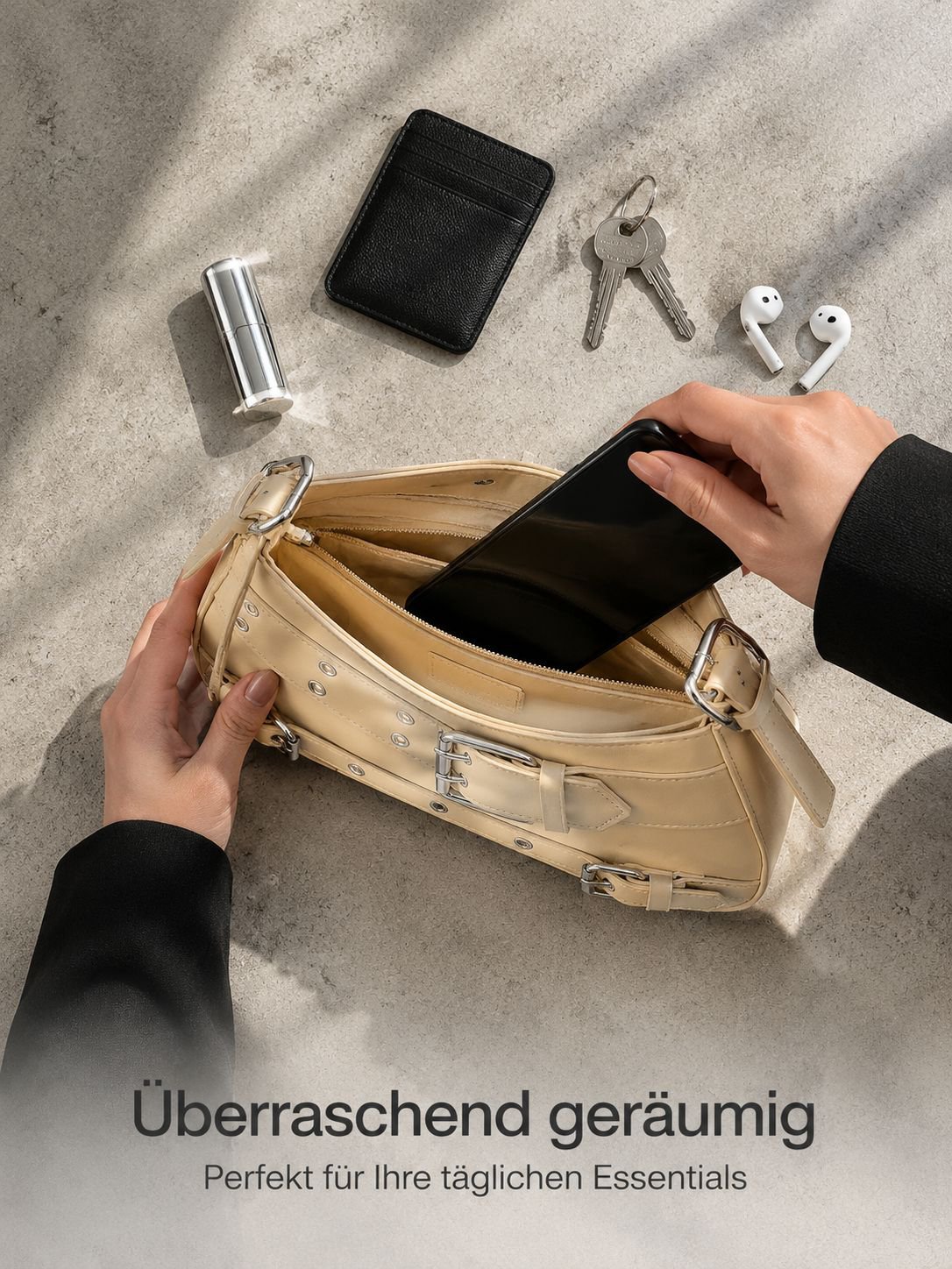 Stilvolle Handtasche mit praktischem Schulterriemen
