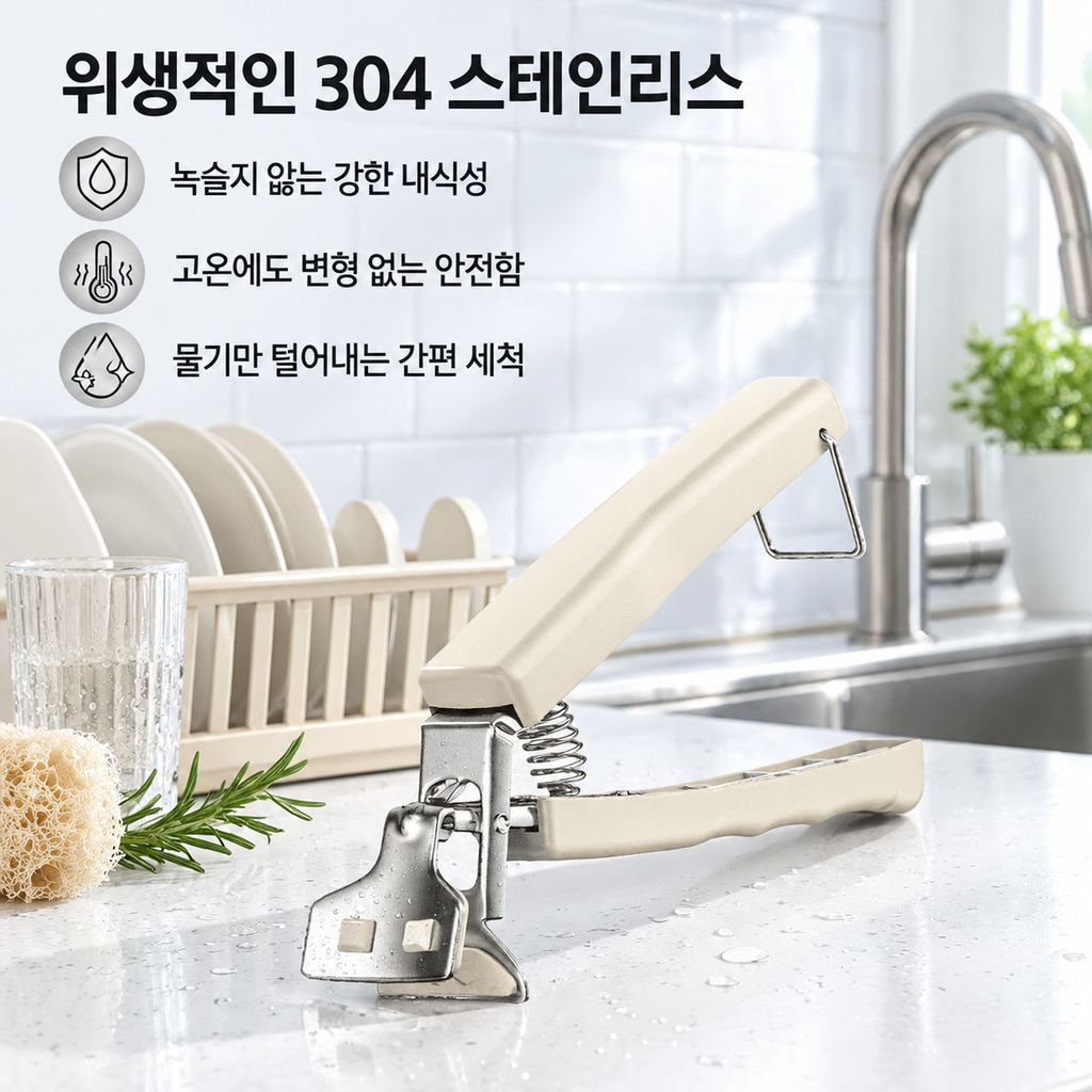 주방 화상방지 그릇집게 접시집게 찜기용 스테인리스 단열 다기능 가정용 집게