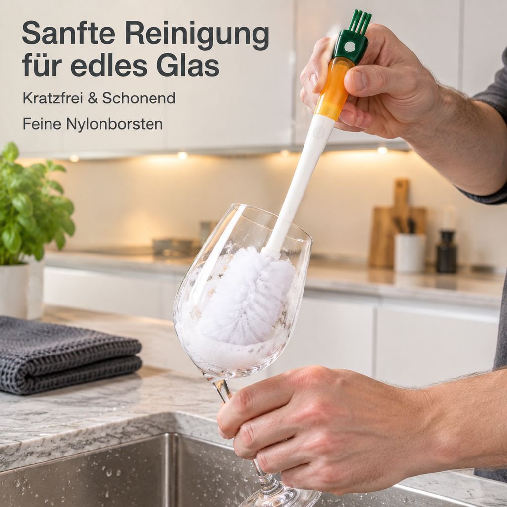 Multifunktionale 5-in-1-Becherbürste