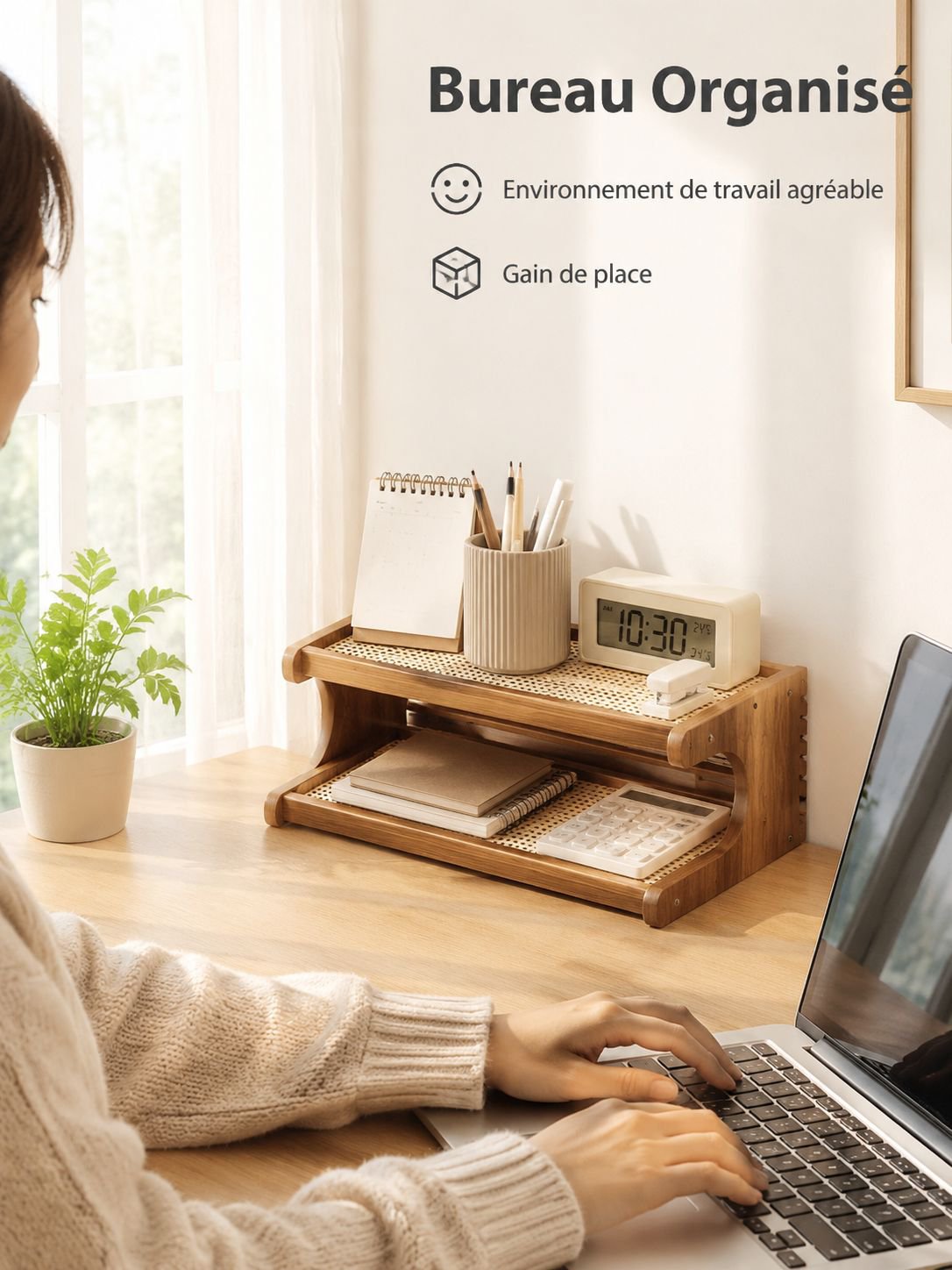 Étagère de rangement multifonctionnelle pour bureau