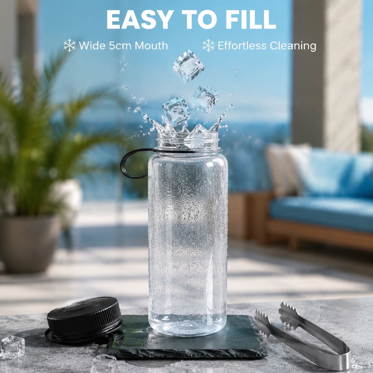 Tritan Plastic Sports Water Bottle