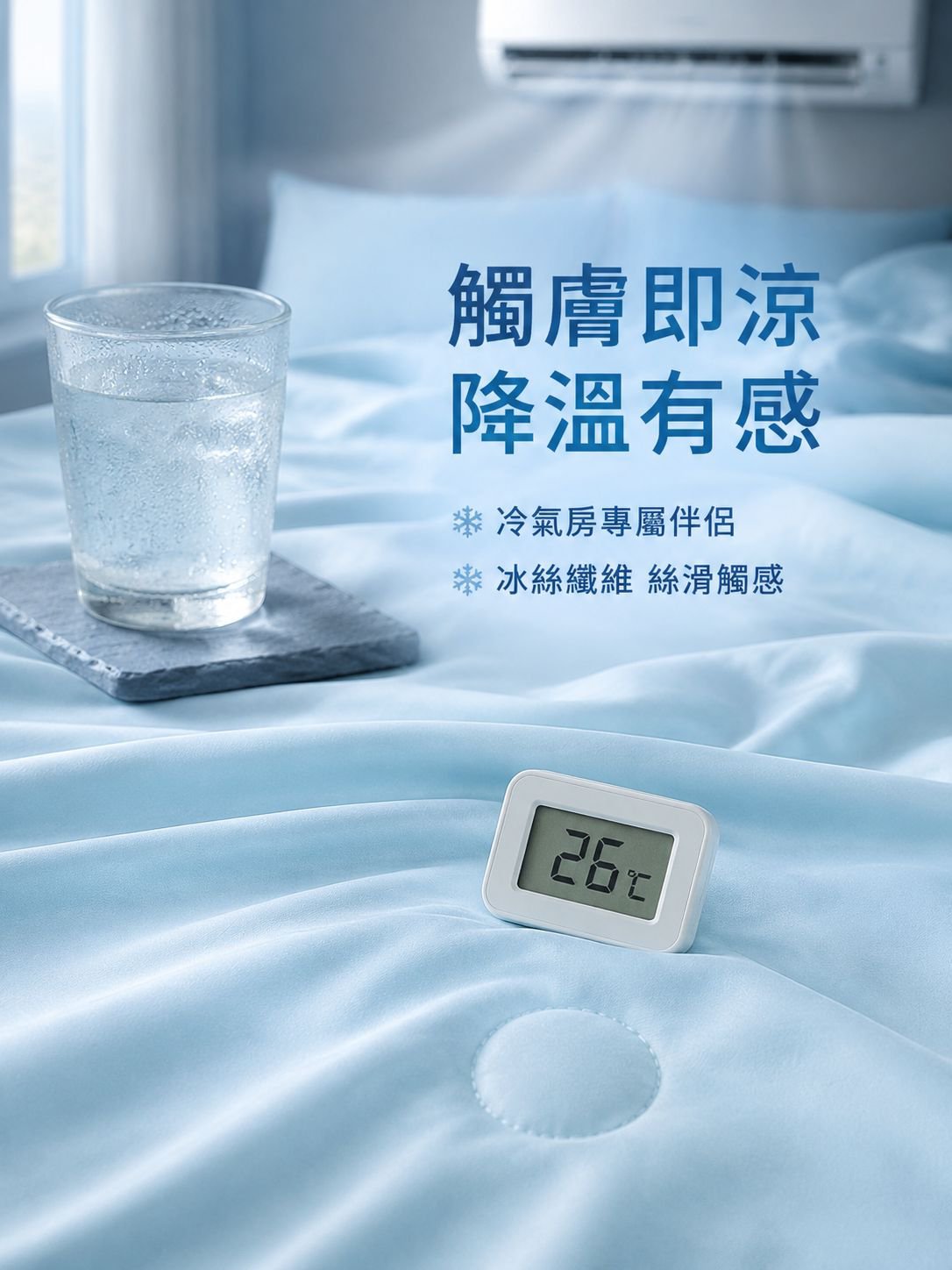 涼感冰絲夏涼被