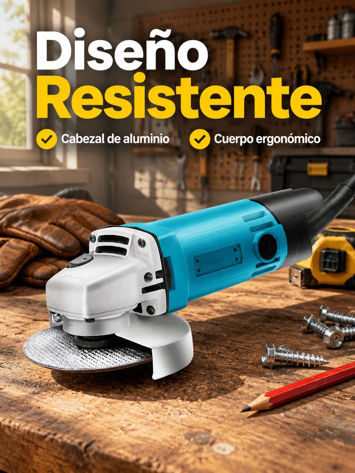 Amoladora angular doméstica multifuncional