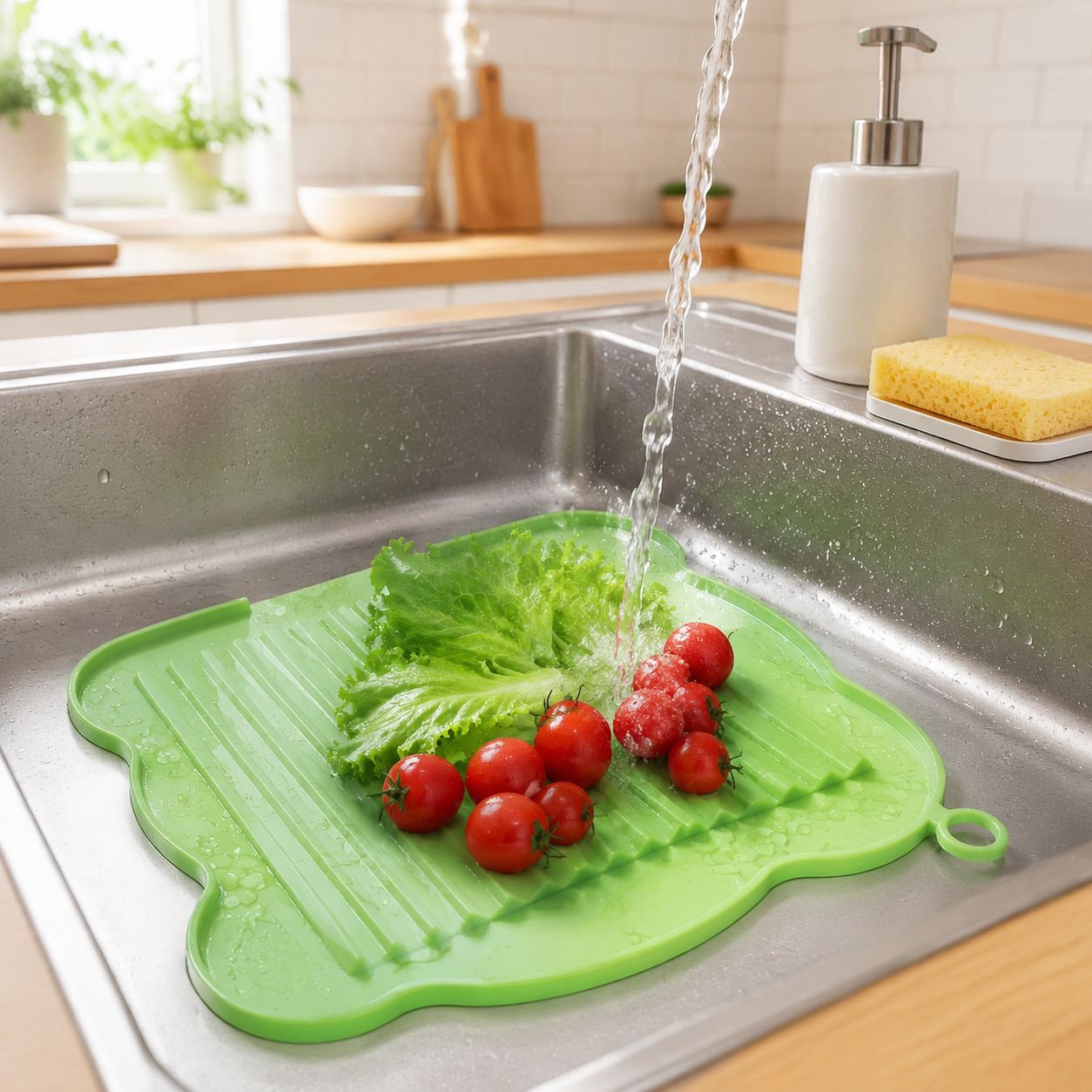 Versatile kitchen tool for washing clothes and preparing food