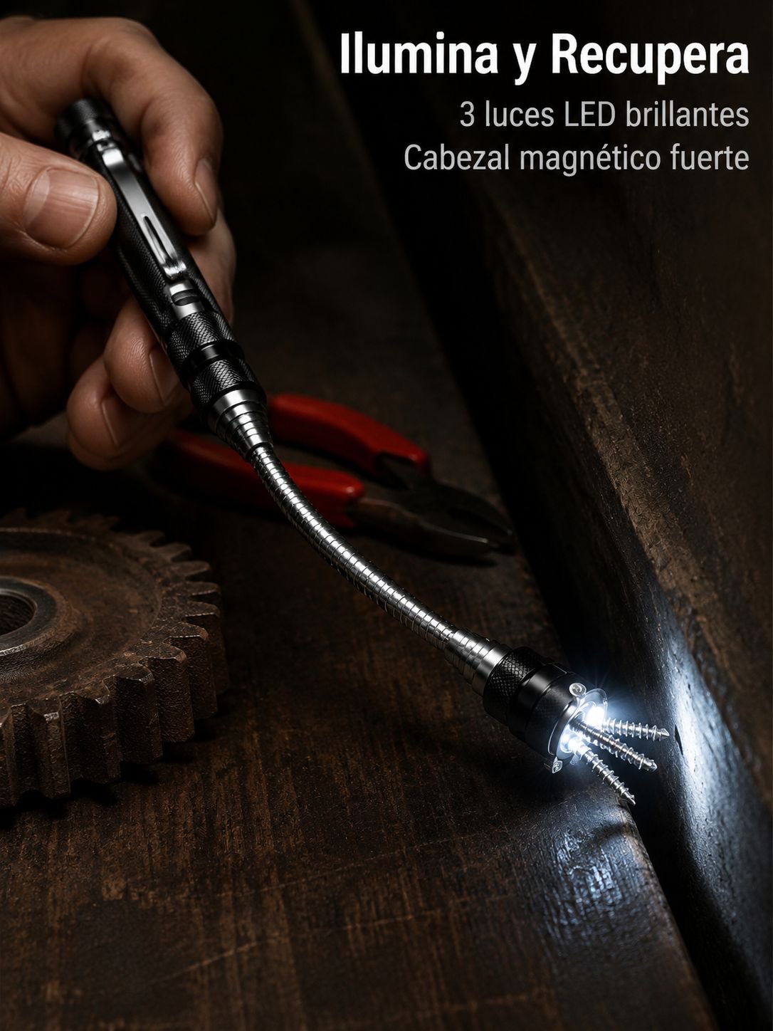Barre LED magnétique extensible