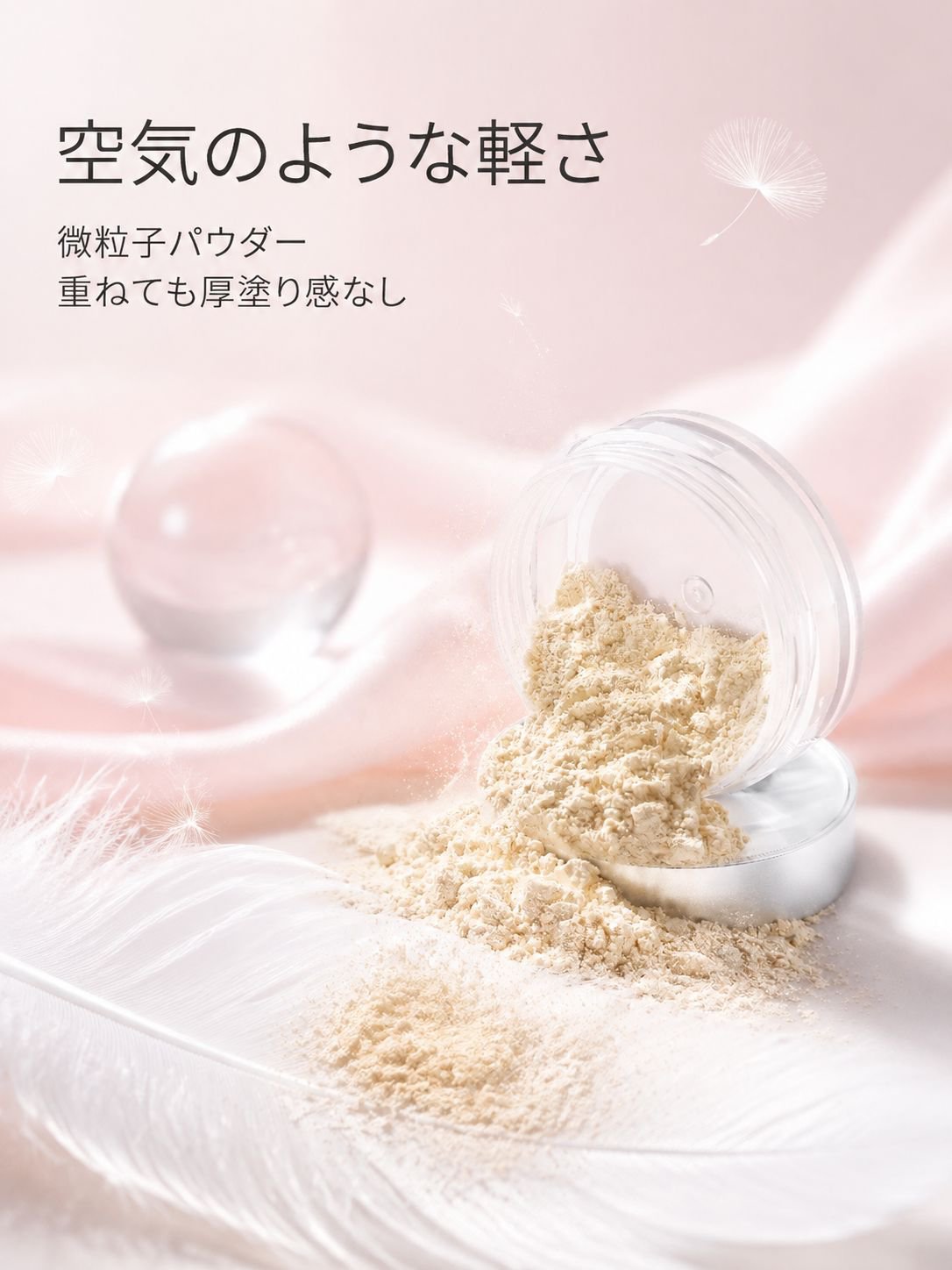 コンパクトで持ち運びやすいパウダーケース