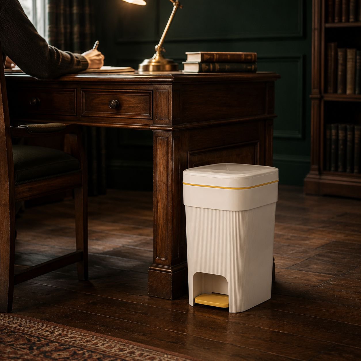 Multi-purpose bin with easy-open lid