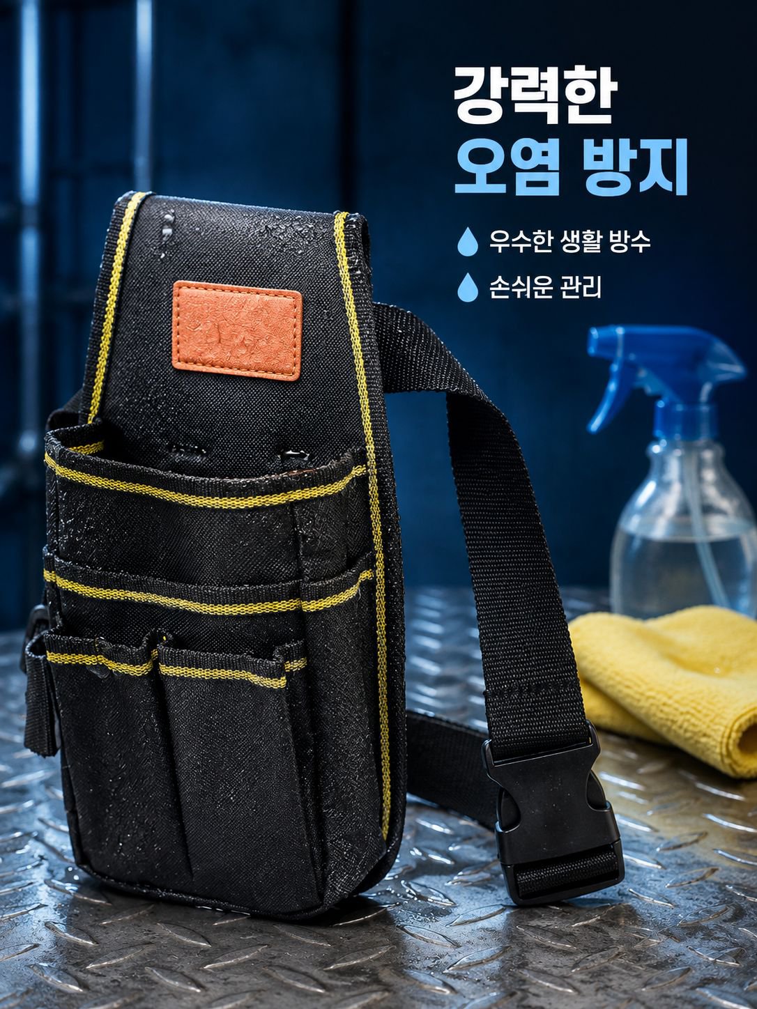 금속 전기 작업 전용 고소 작업 수리 공구 허리 가방 옥스포드 천 휴대용 공구 가방