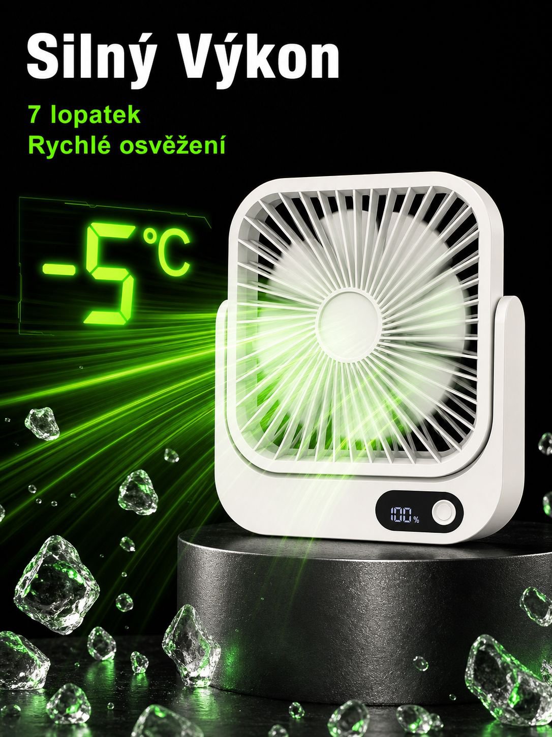 Ultralehký přenosný klimatizační ventilátor