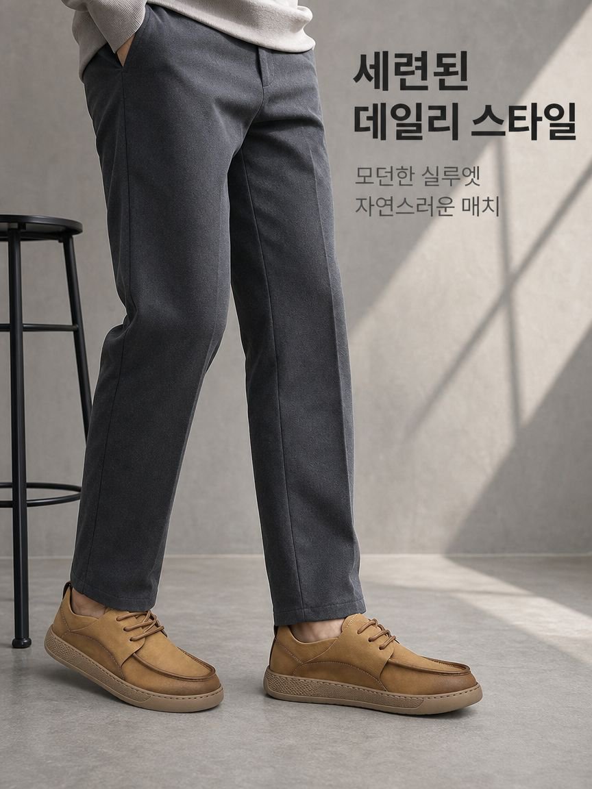 천연가죽 통기성 냄새 안나는 캐주얼화