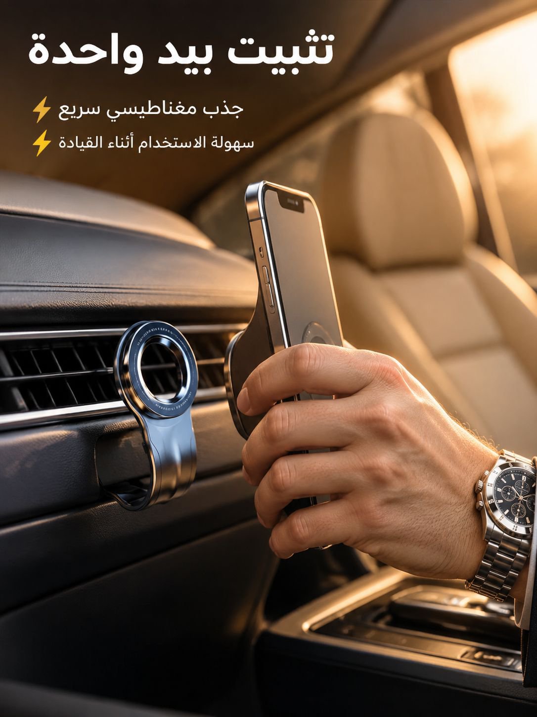 حامل هاتف مغناطيسي للسيارة من منتج جديد (عمر الاستخدام أطول من 10 سنوات)