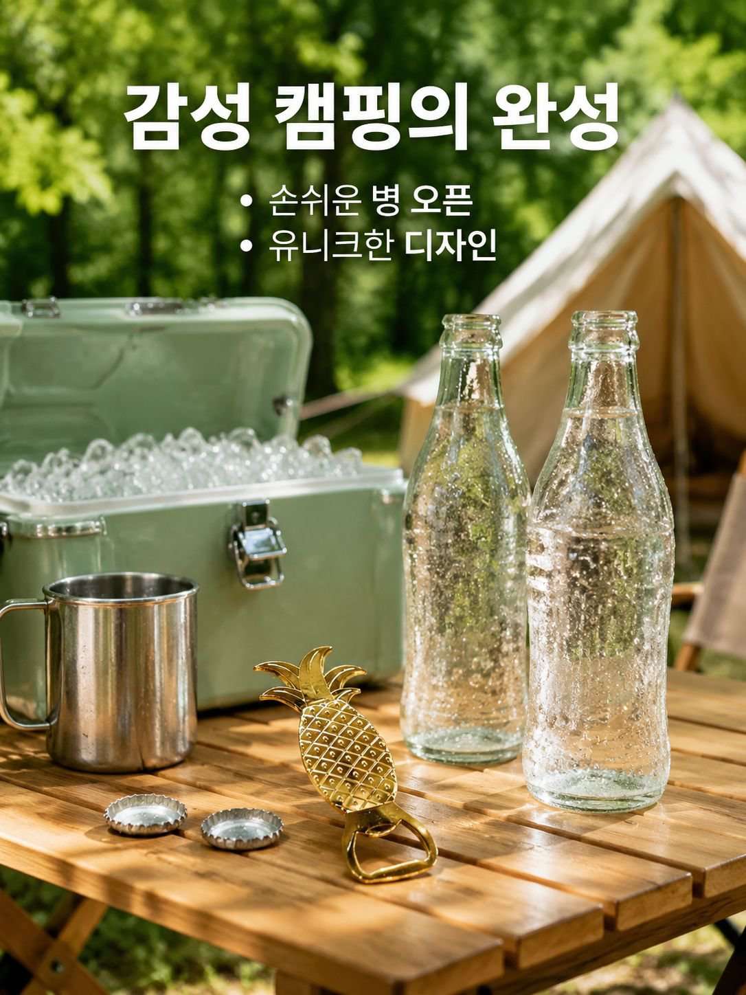 창의적인 파인애플 병따개 메탈 음료 오프너