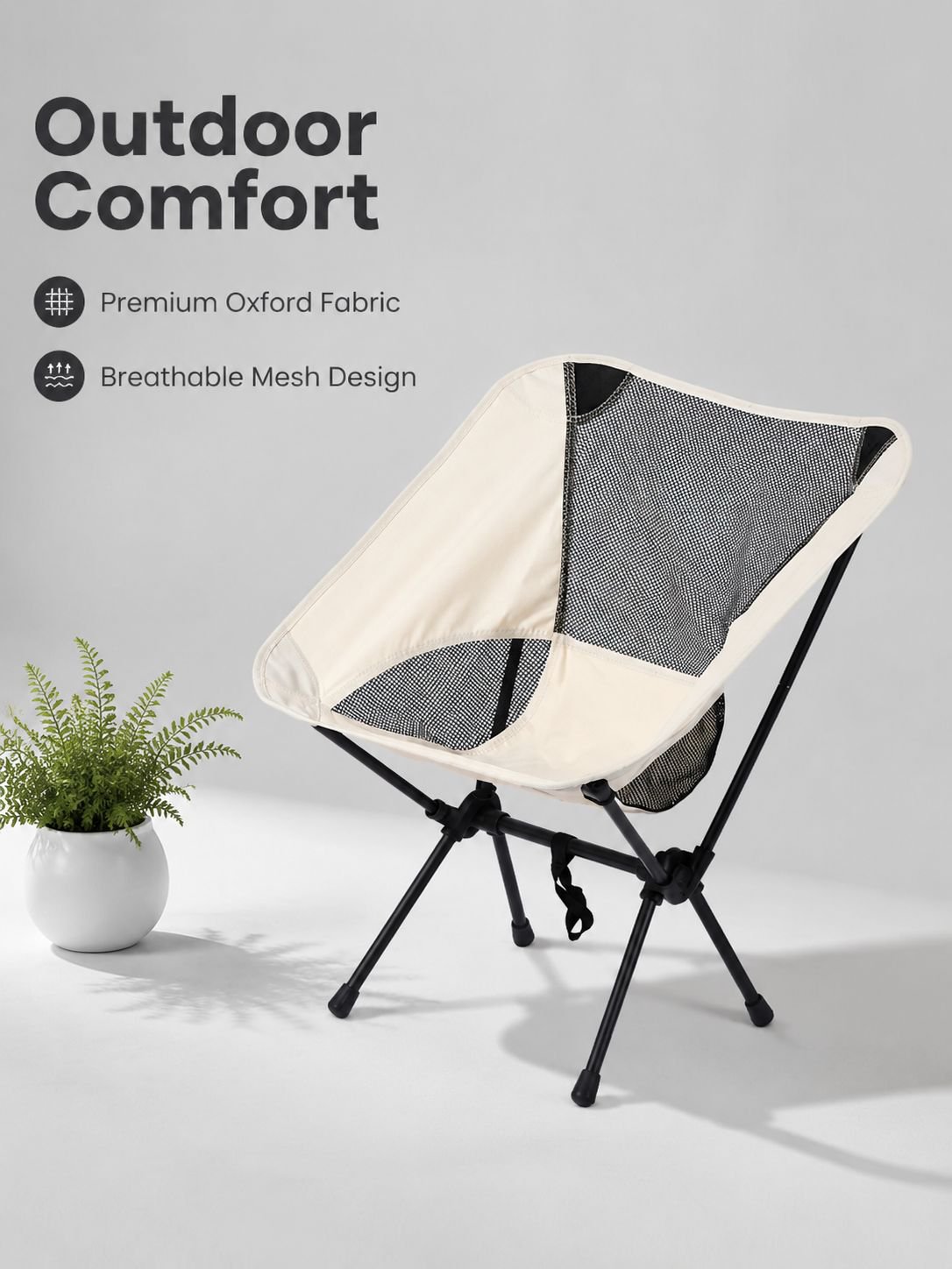 Portable Space Folding Chair Outdoor Beach Chair Fishing Table and Chairs Camping Folding Chair