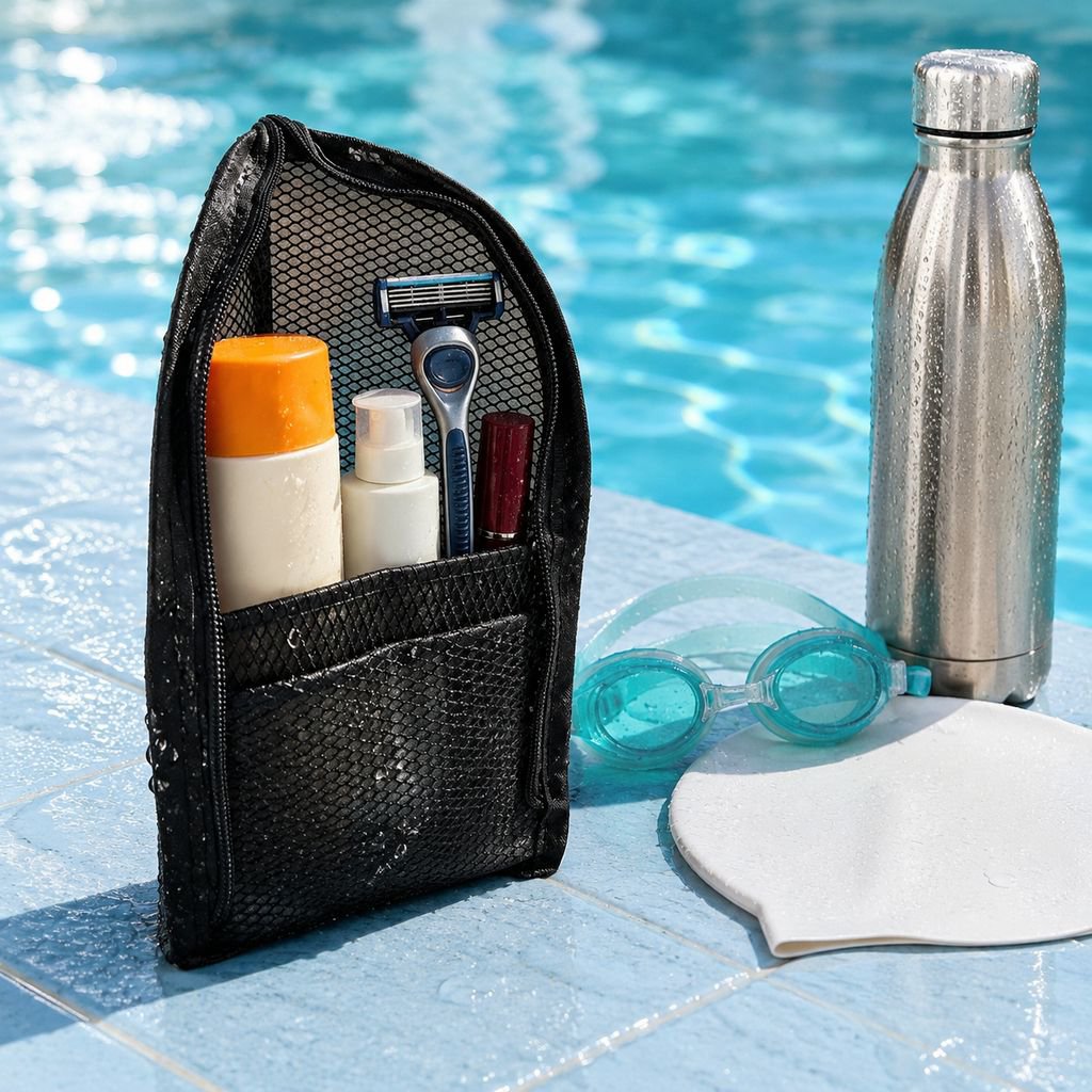 Spacious toiletry bag for travel essentials