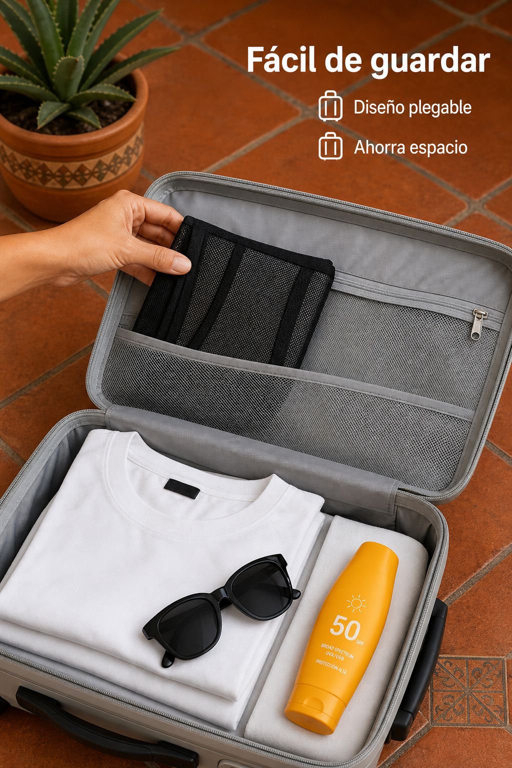 Bolsa de playa para mujer y hombre con diseño moderno