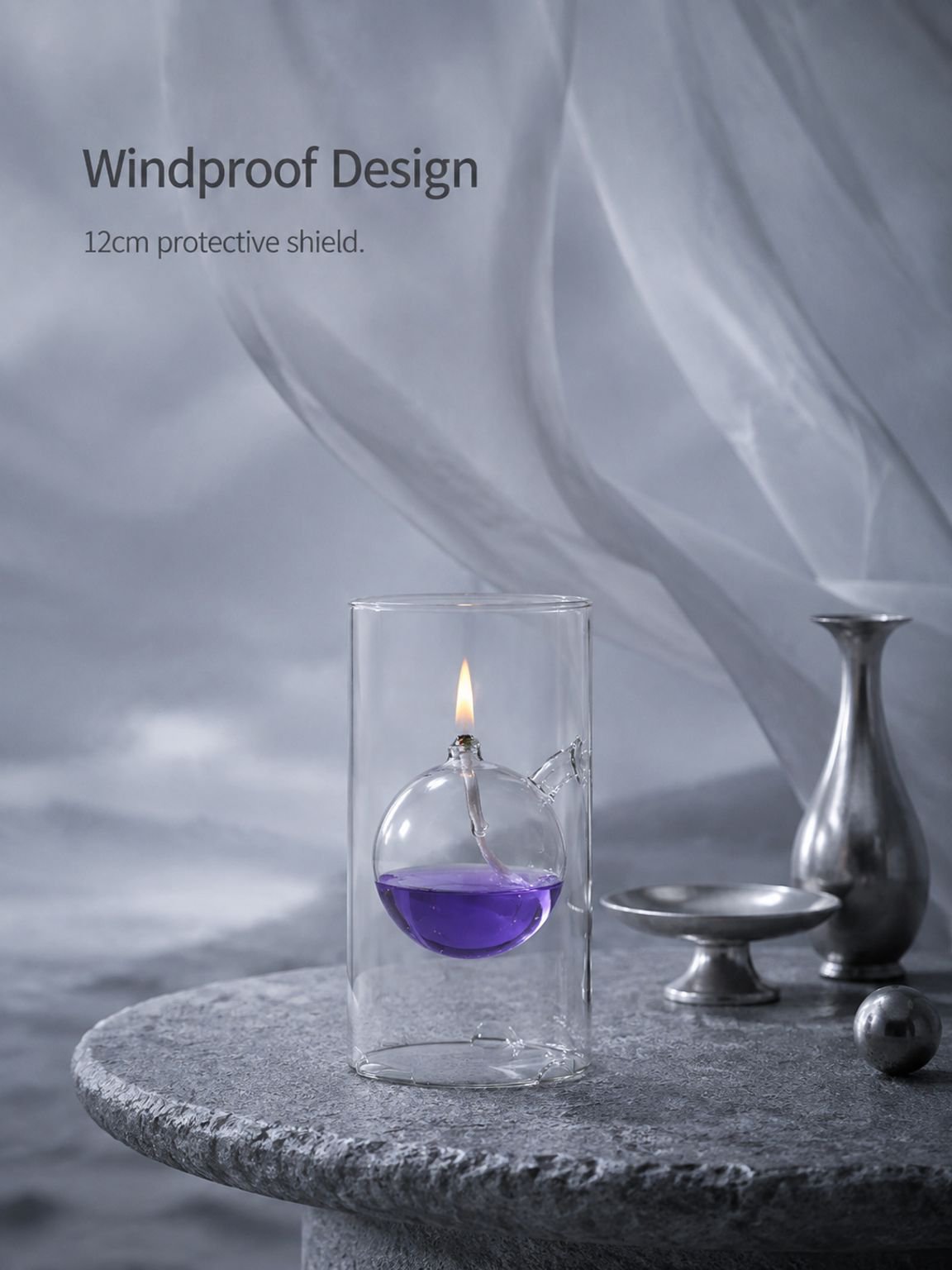 Creative glass oil lamps for weddings, romantic banquets, hotels, Western restaurants, glass candles