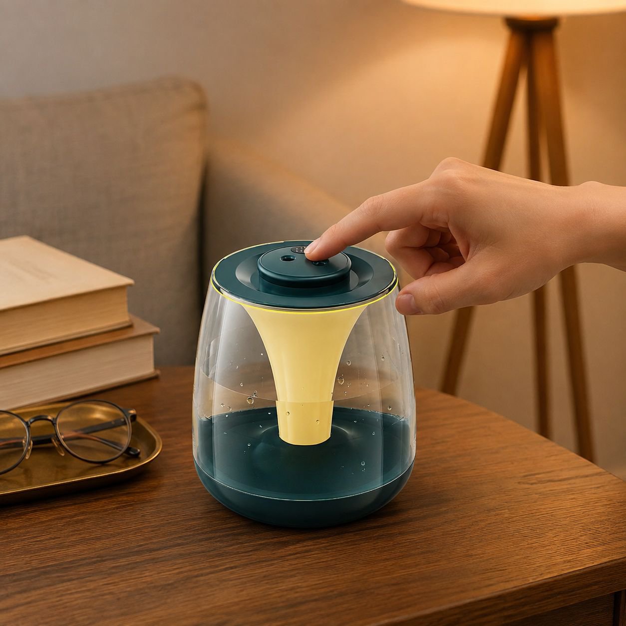 Mini humidificador portátil de doble pulverización con USB para interiores