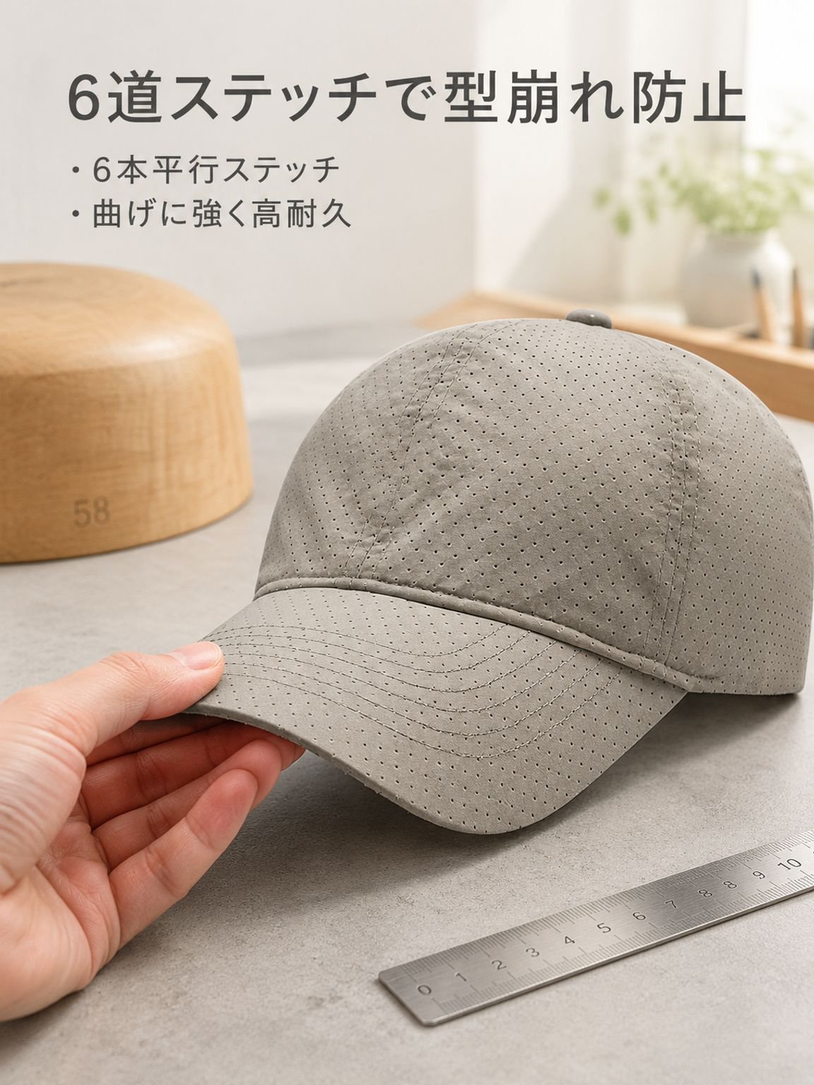 日よけ付きキャップ 