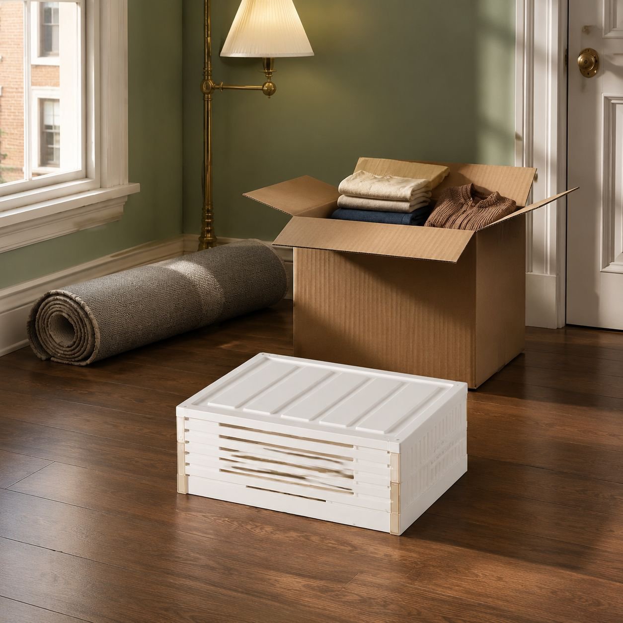foldable shoe box rack with personalized branding