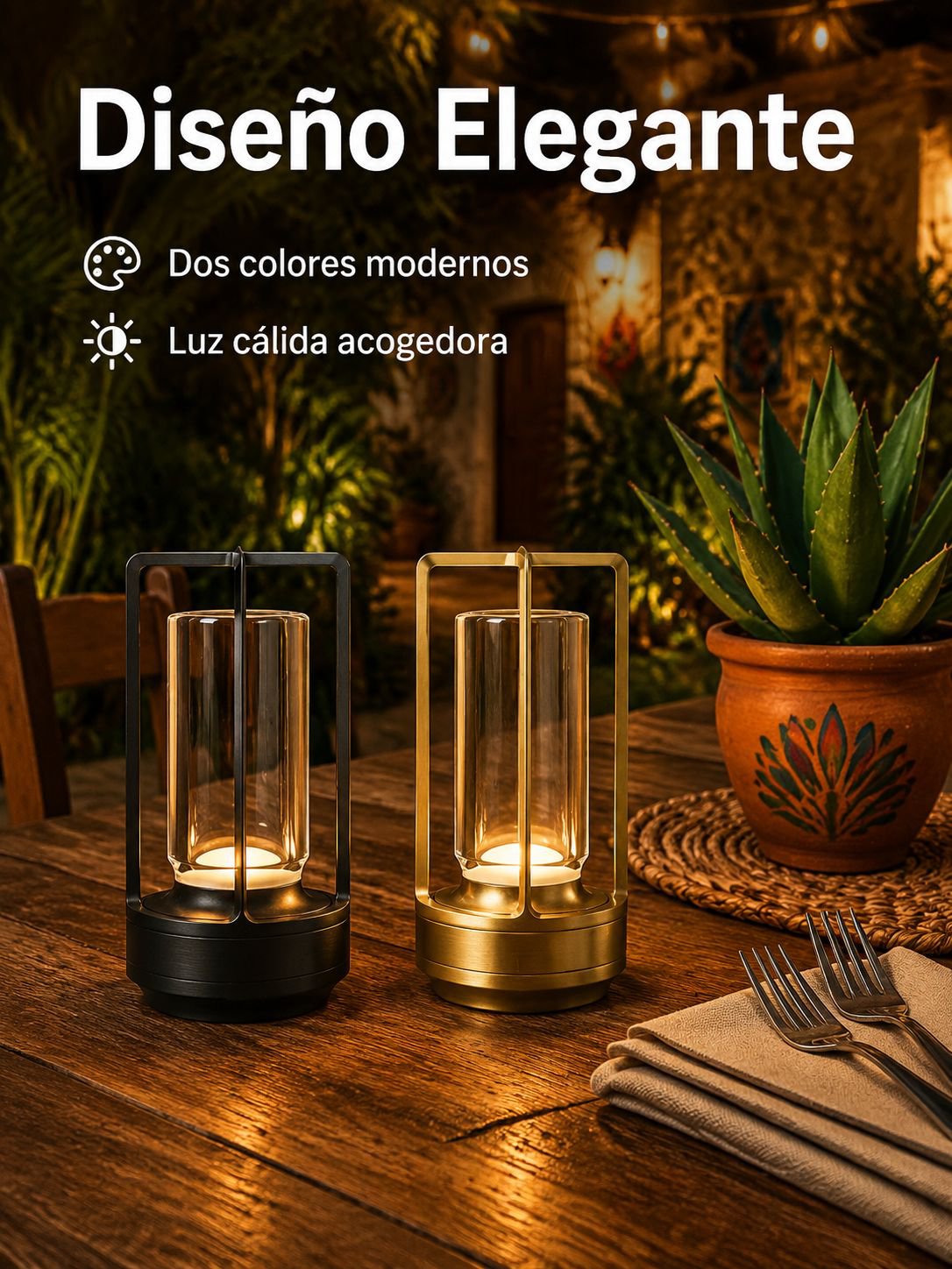 Luz nocturna decorativa para exteriores