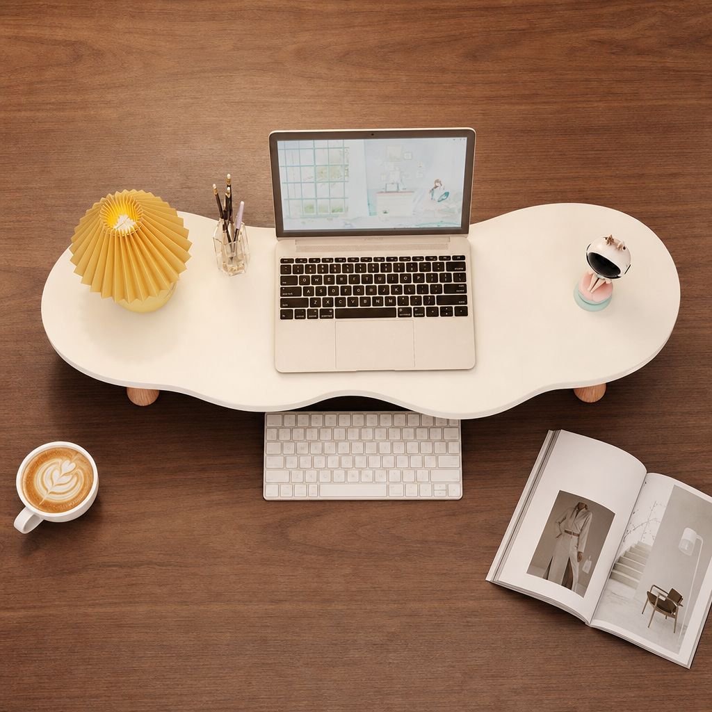 Monitor Stand Riser with storage compartments