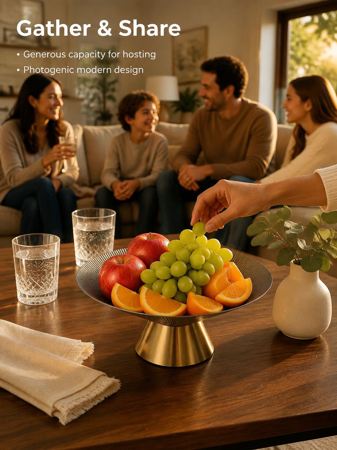 Fruit Drainer Plate with Handle