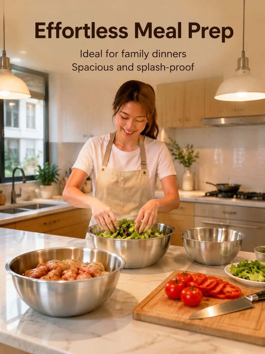 Stainless steel kitchen basin