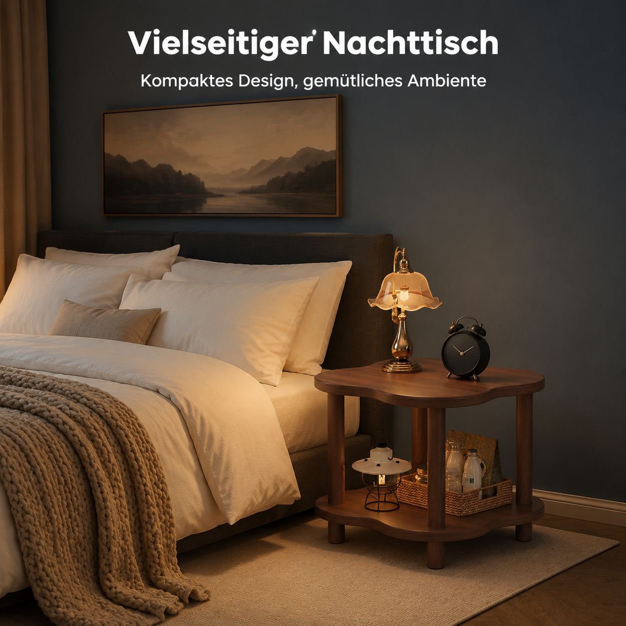 Kleiner Couchtisch/Quadratischer Wohnzimmertisch