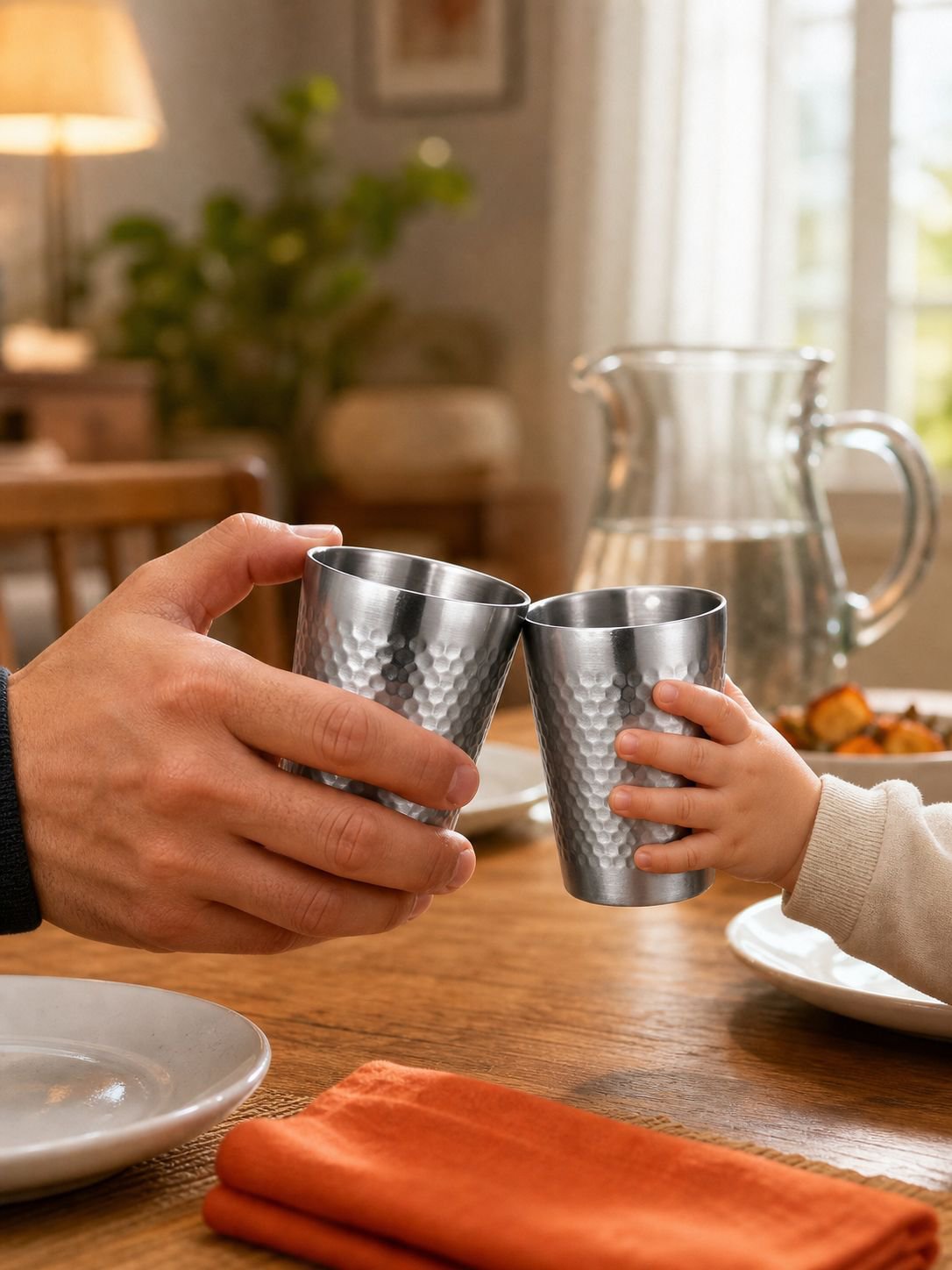 durable child-friendly stainless steel mug