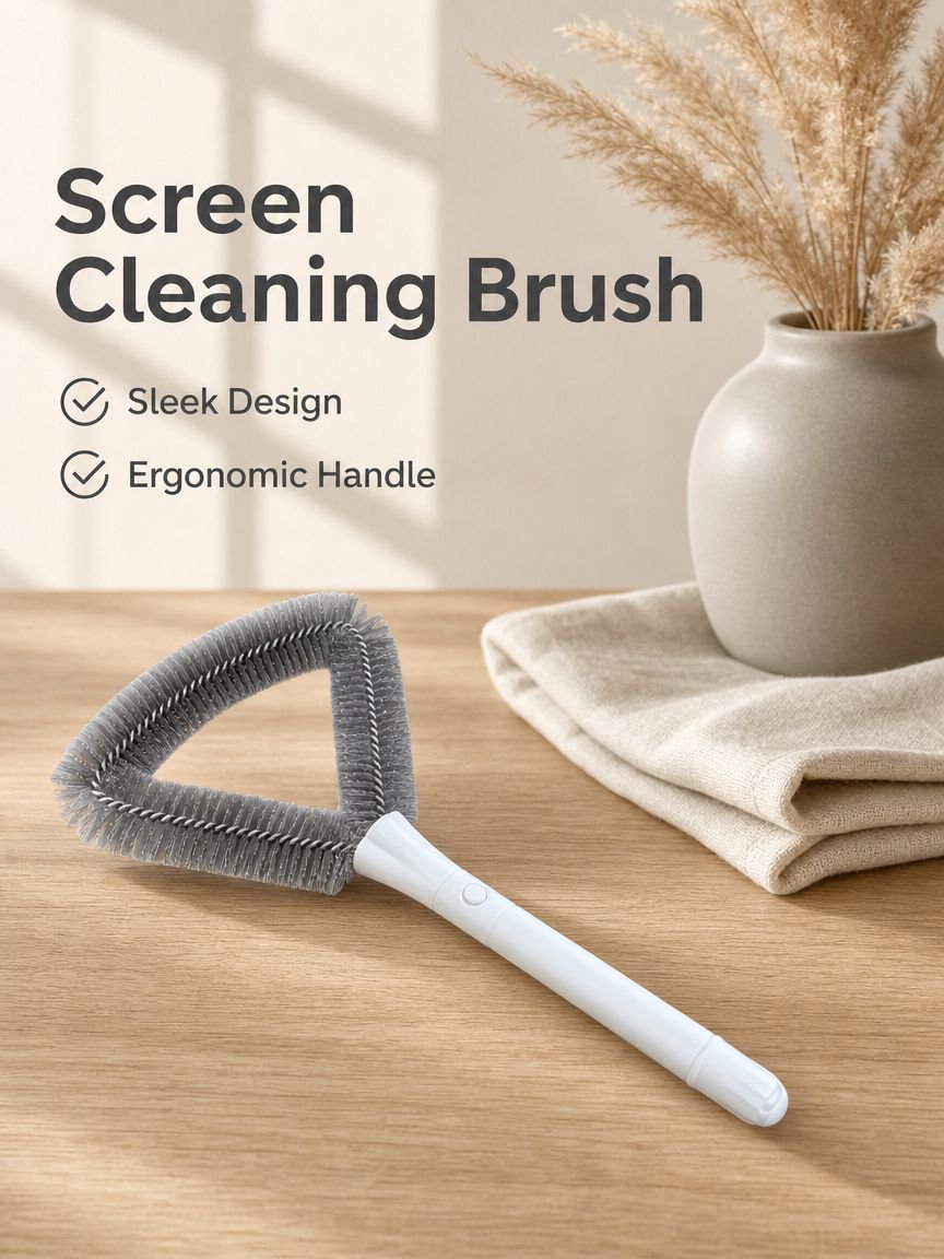 Removable-Free Window Screen Cleaning Brush