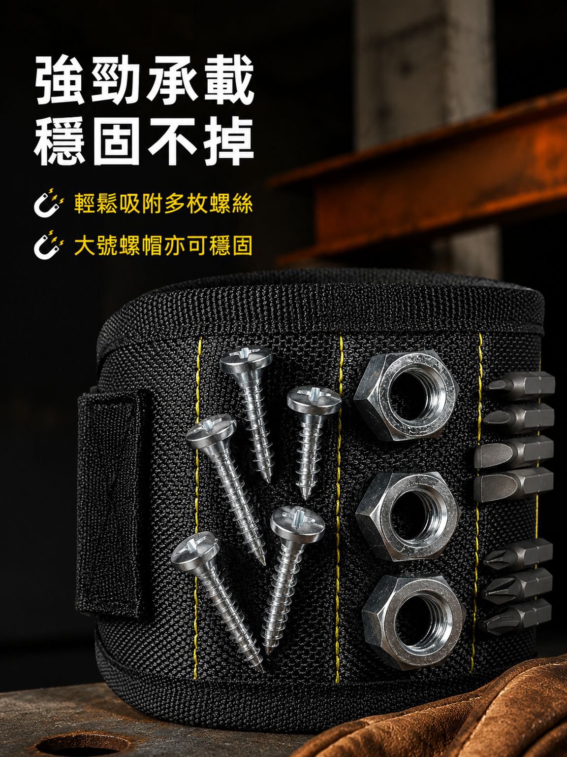 多功能磁性手腕工具包