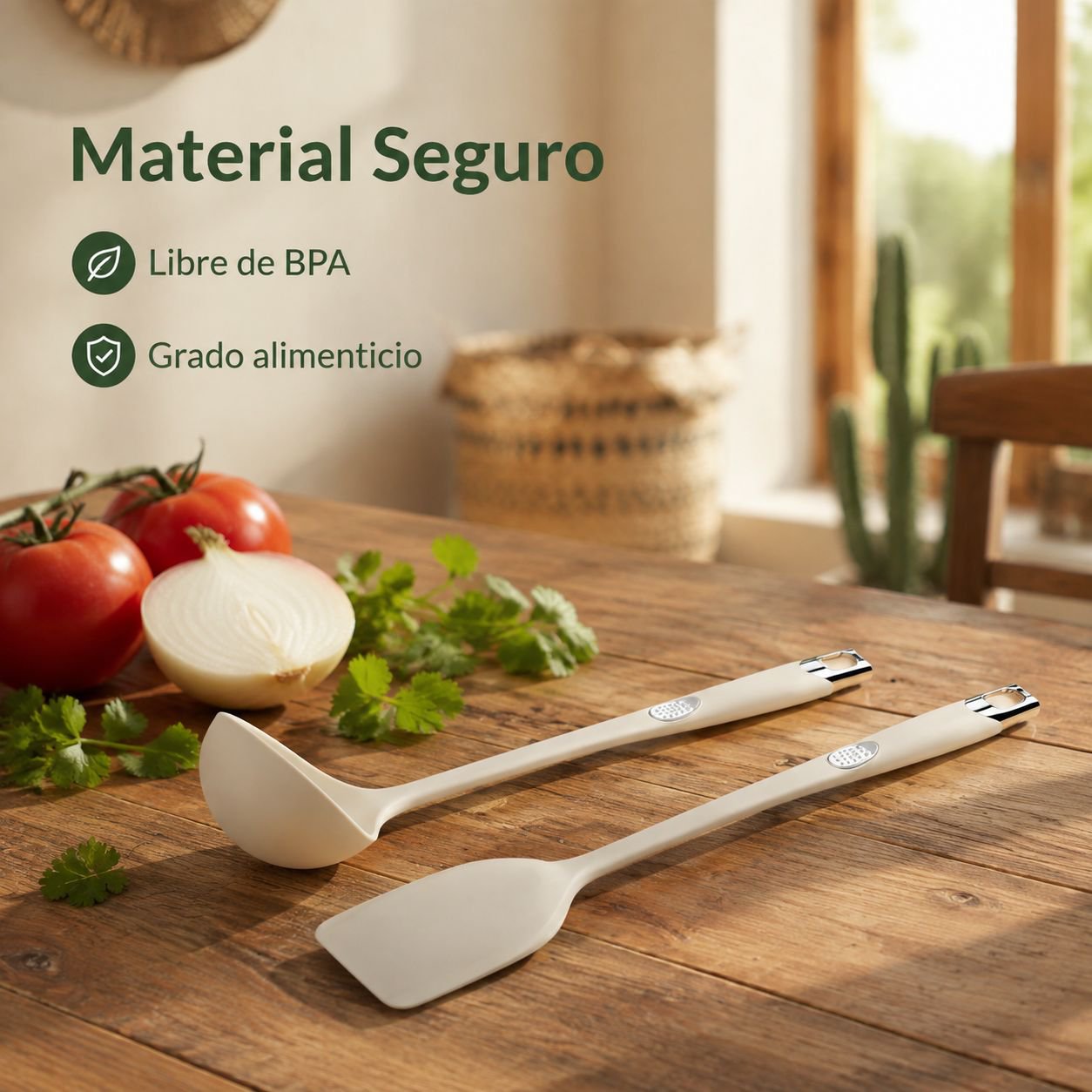Utensilios de silicona resistentes al calor