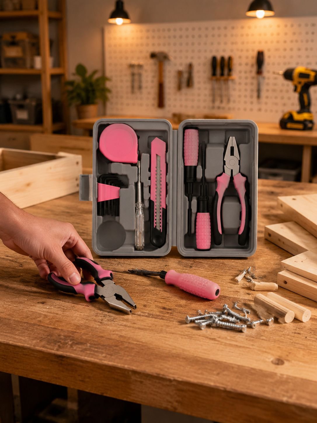 Premium portable manual tool box for home repair