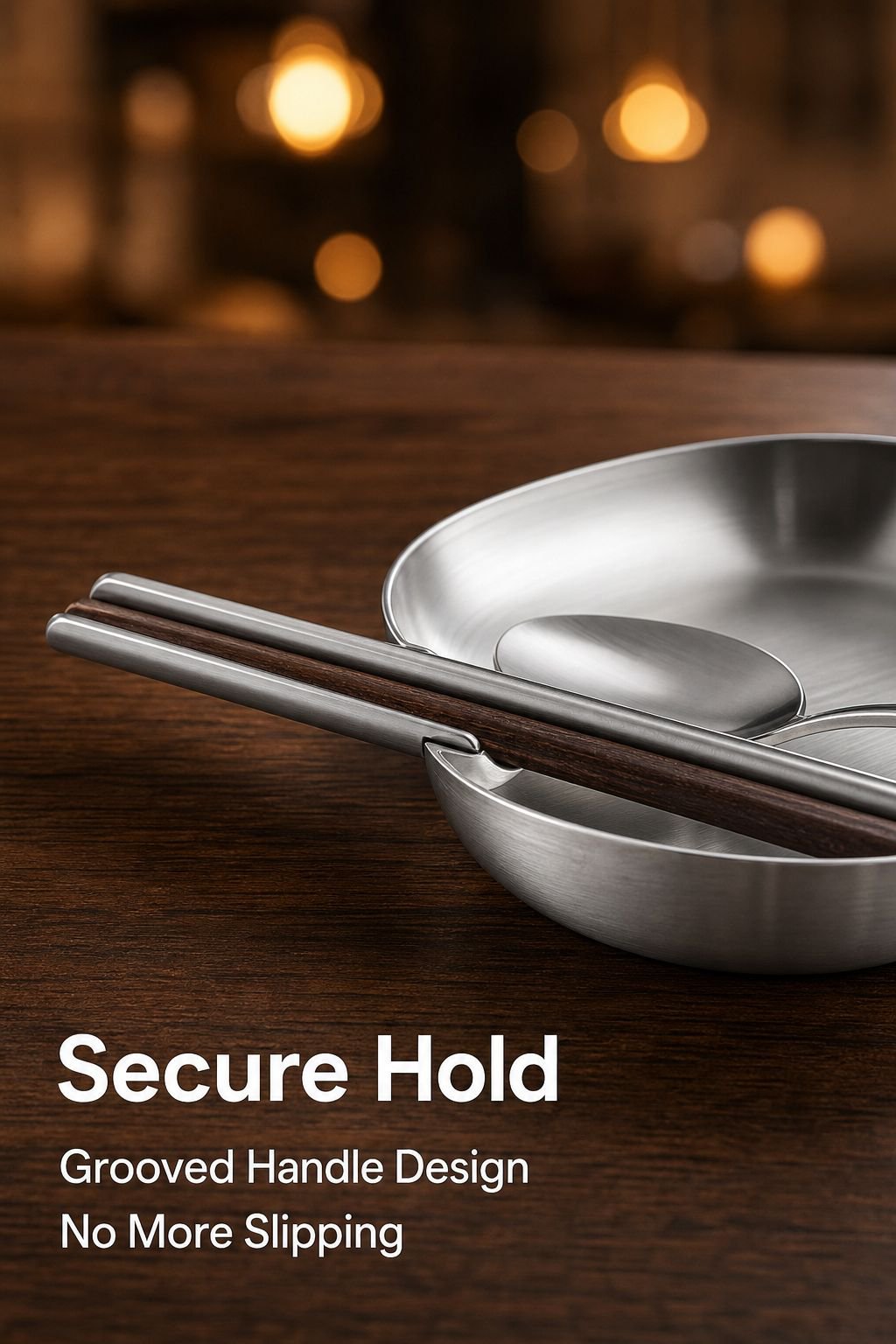 Stainless Steel Spoon Tray and Spatula Holder for Dining Table