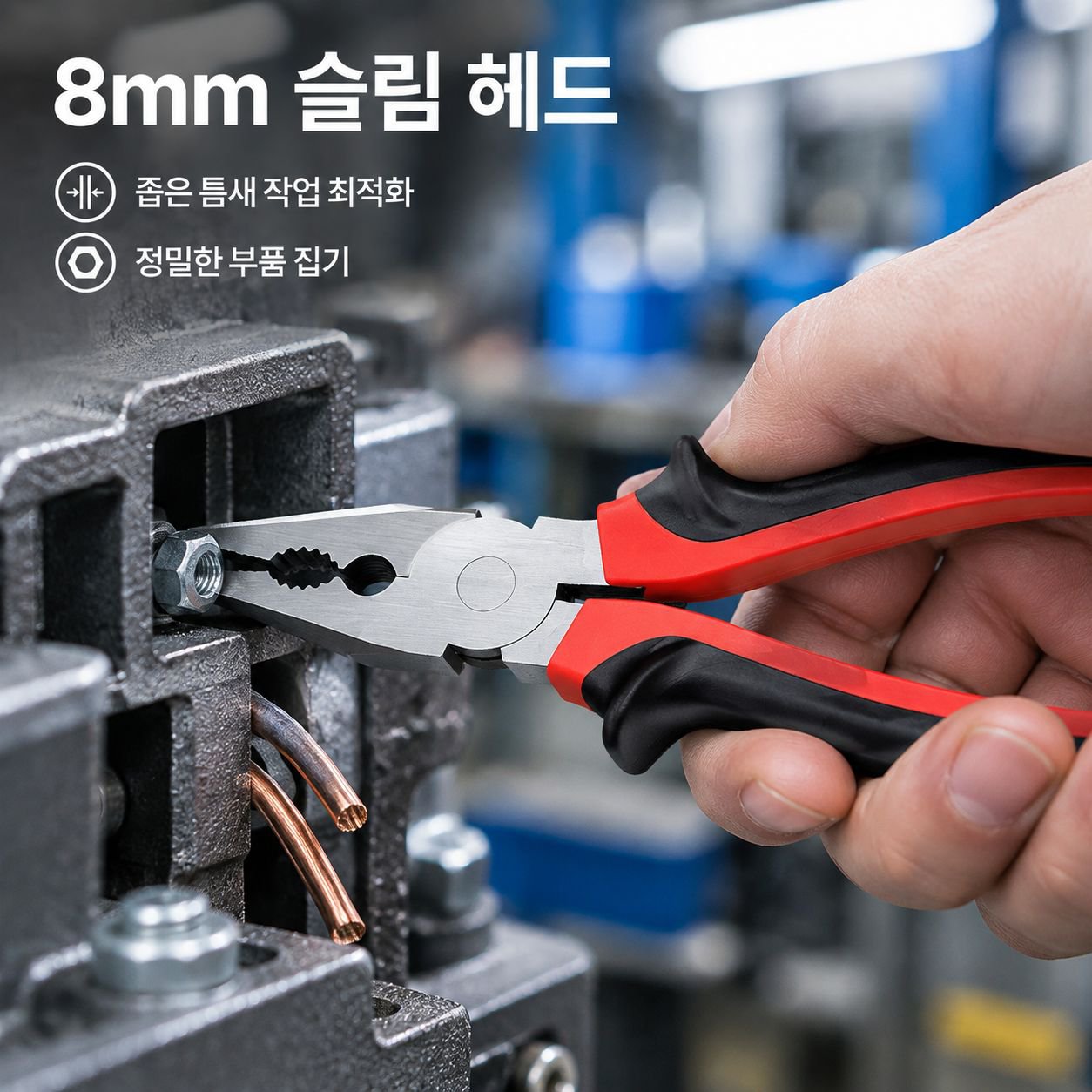6인치 8인치 펜치 롱노즈 니퍼 와이어 플라이어 철물 공구