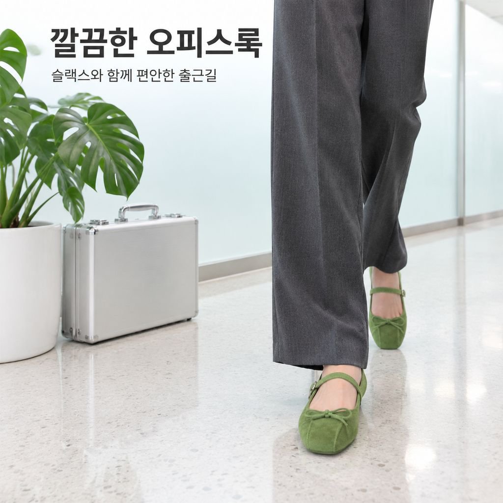 처음 만나는 증가 메리 제인 단화 프렌치 리본 장식 드레스 매치 2025 가을 겨울 신상