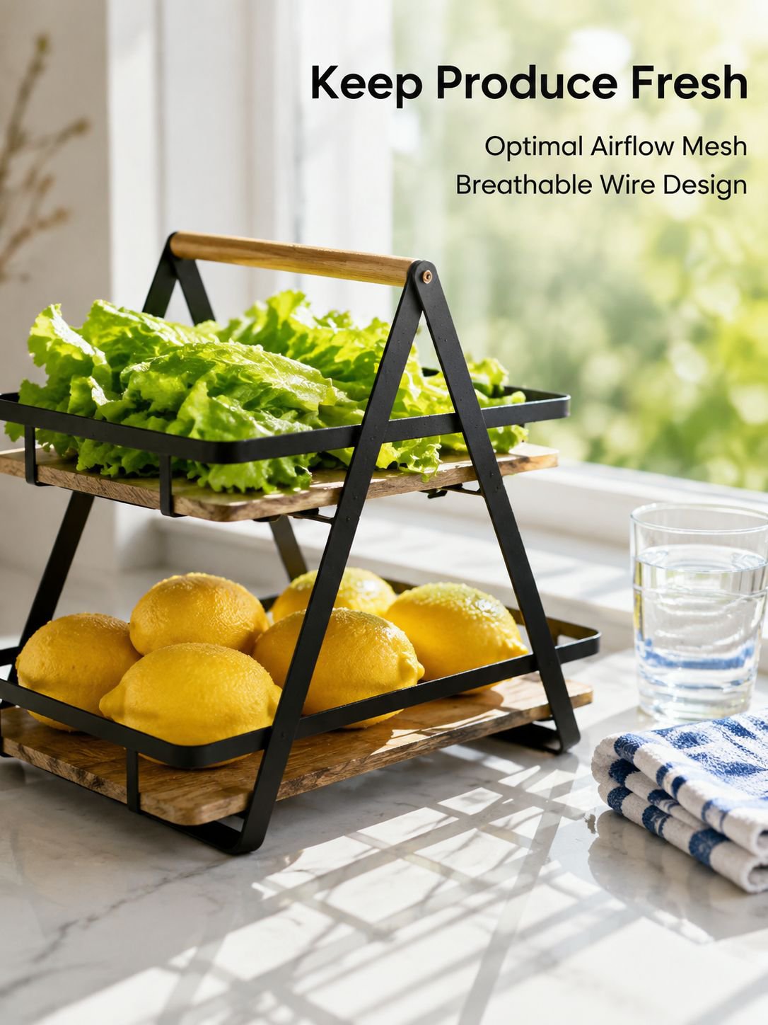Multi-functional Home Kitchen Fruit and Vegetable Storage Basket