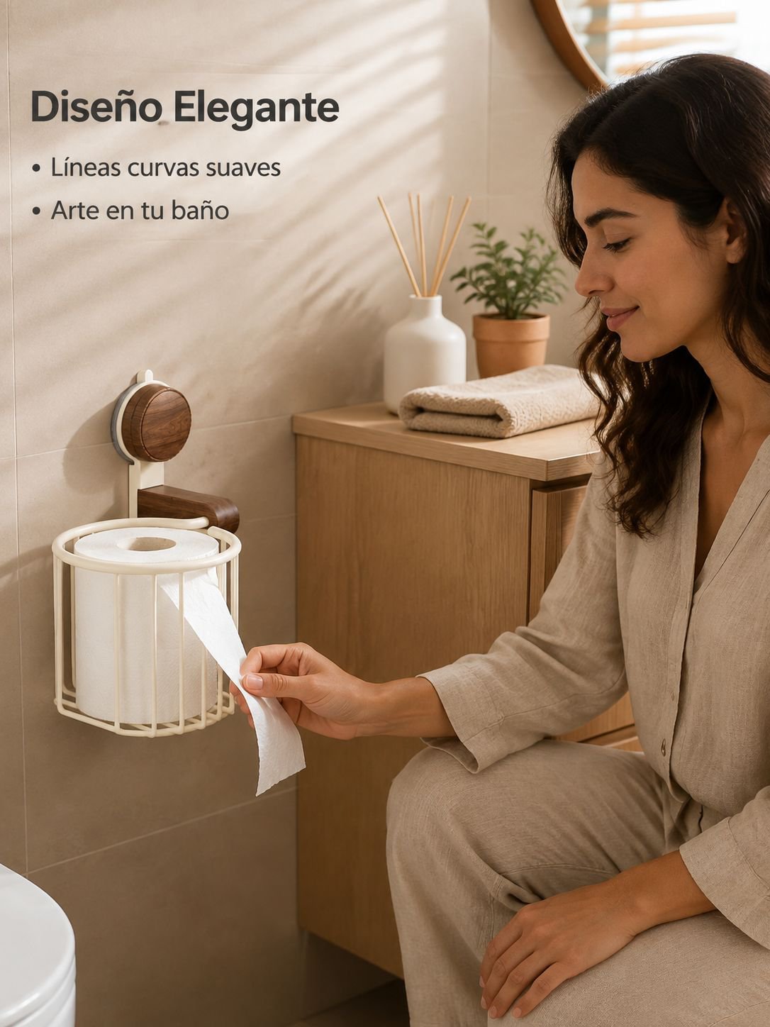 Cesta para guardar papel higiénico