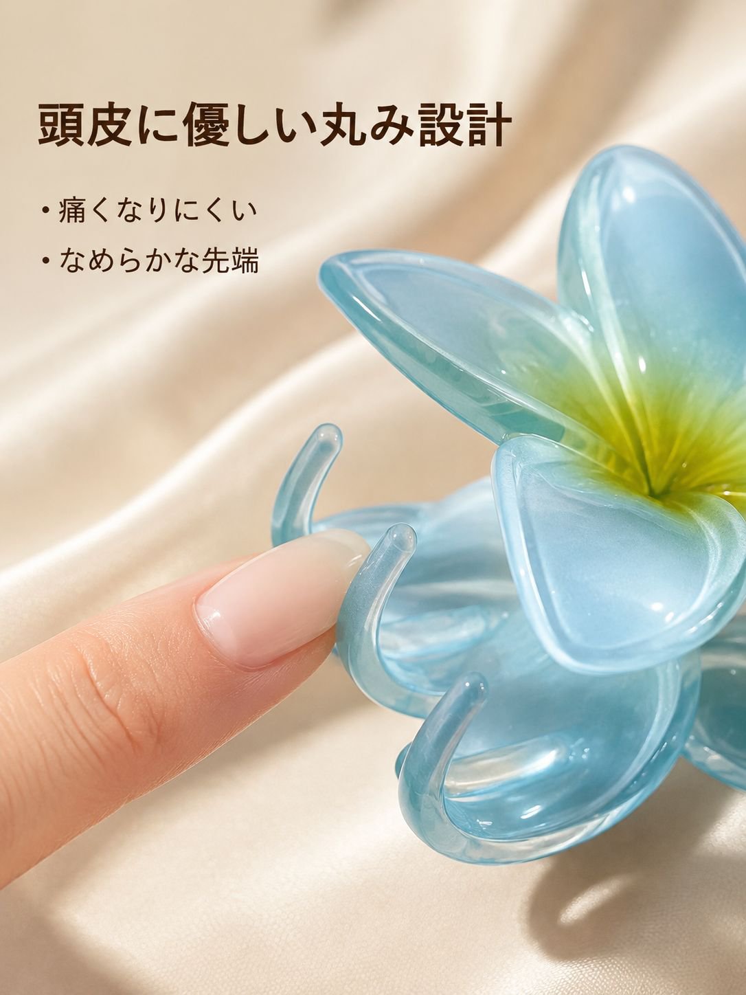 女性向けのカラフルなおしゃれなサメのヘアクリップ