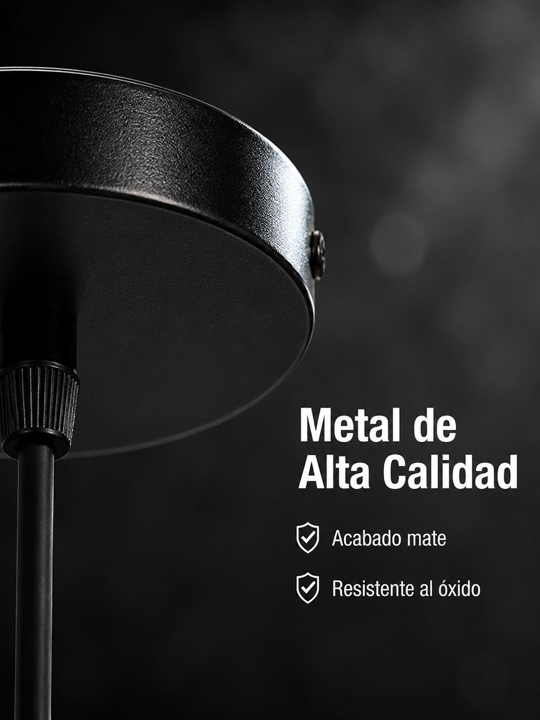 Lámpara Colgante Estilo Industrial Retro de Metal