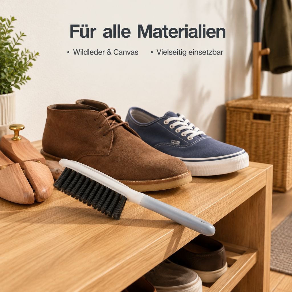 Bürste für die Reinigung von Schuhoberflächen