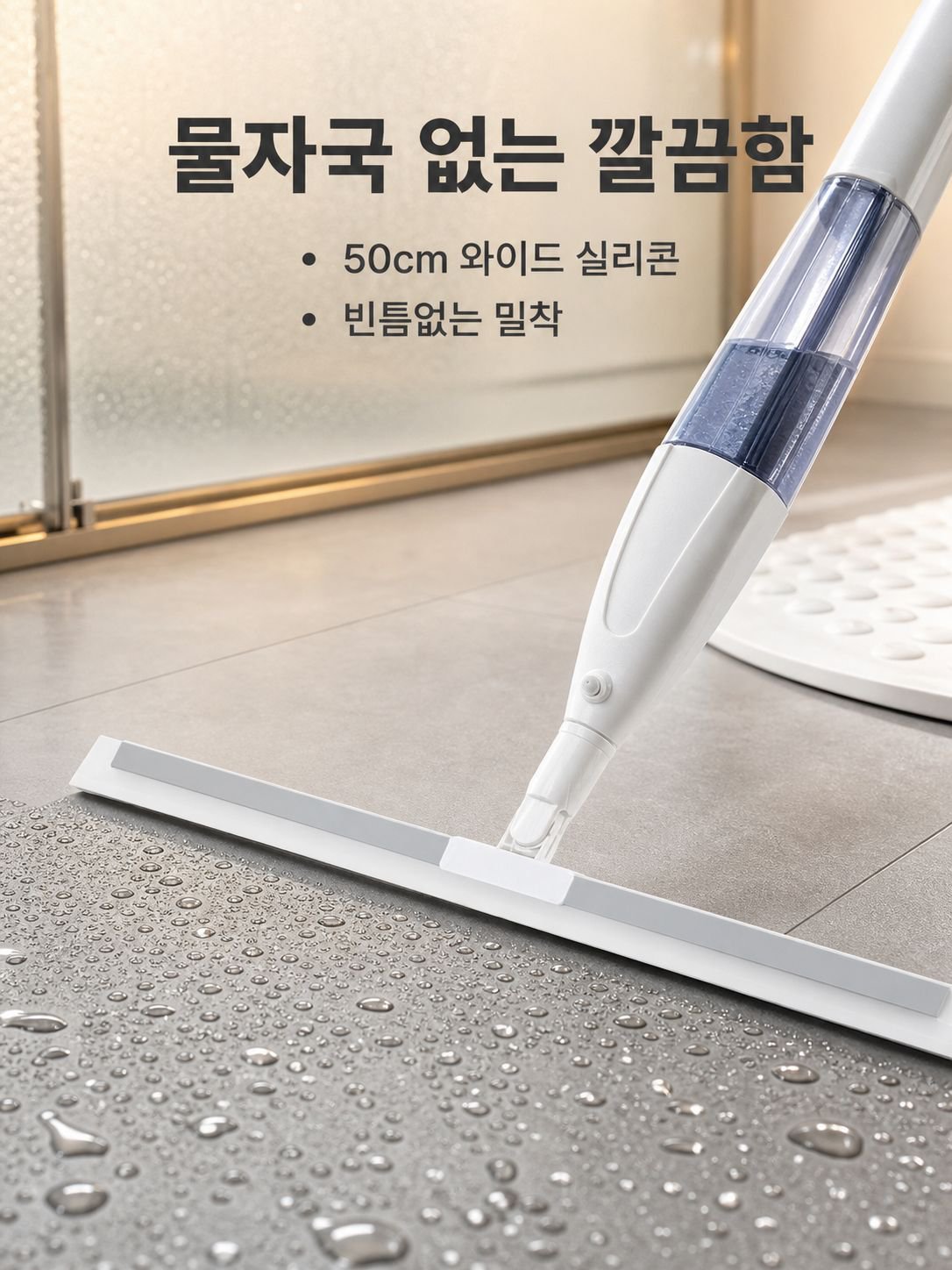 가정용 멀티 와이퍼 스프레이 손세탁 바닥 스크레이퍼 욕실 화장실 실리콘 매직 빗자루 스프레이 와이퍼