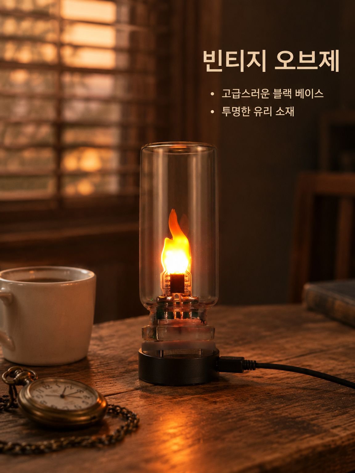 불꽃 효과 무드등