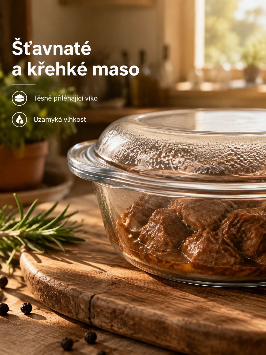 Křišťálová mísa s dvojitým uchem a krytou