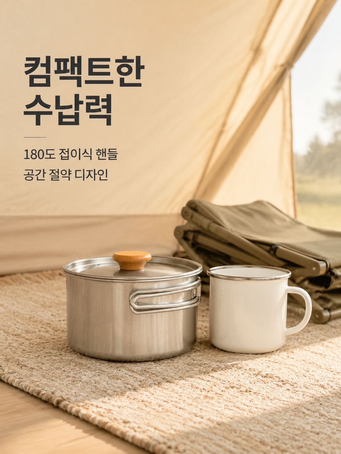 야외 캠핑 냄비