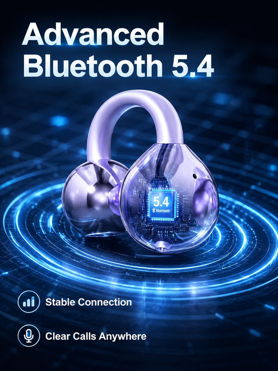 Hands-free global language translator ear clip